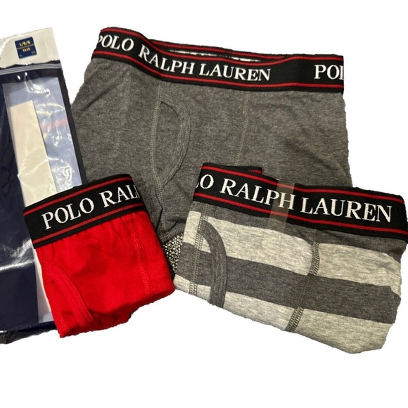NWT Polo Ralph Lauren Boy's Stretch Cotton Blend Knit Boxers 3-Pack Blue Size XS - Picture 1 of 1